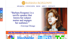 Desktop Screenshot of barbararozgonyi.com