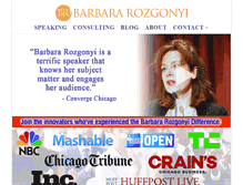 Tablet Screenshot of barbararozgonyi.com